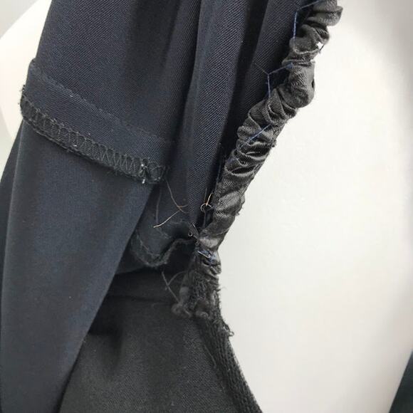 ML Monique Lhuillier Beca Dress 6 Off Shoulder Ruffle Short Sleeve Slit Sheath - Picture 6 of 6